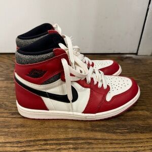 Nike Air Jordan Red and White Sneakers